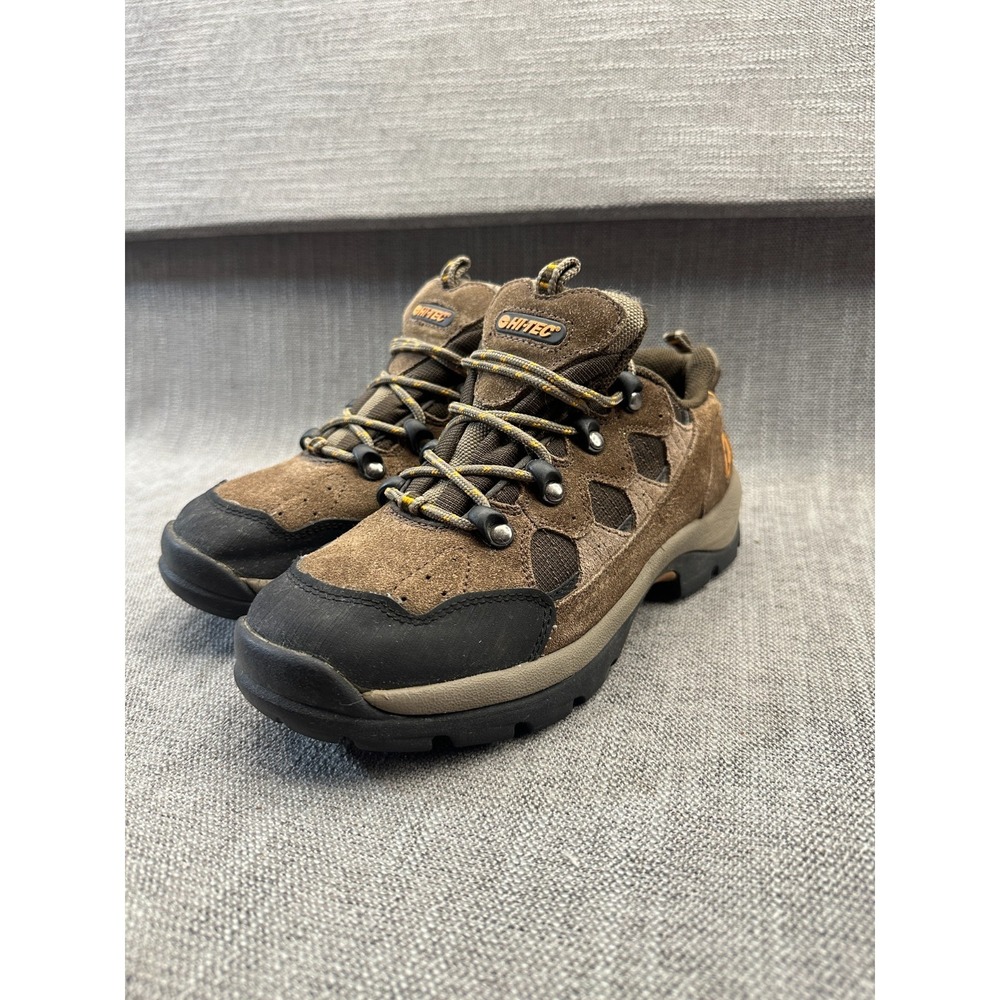 Hi-Tec Beacon Low 49968 Mens 7 Us Sneaker Brown Suede Round Toe Hiking Shoes
